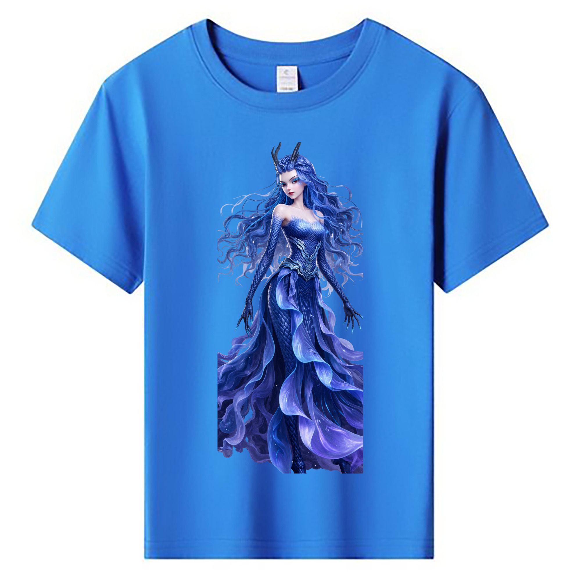 （画像用） Ne Zha 2 ナタ 魔童の大暴れ 綿100％キッズTシャツ（フロントプリント）
